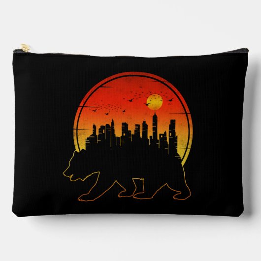 Beer Stad Zonsondergang Etui (Voorkant)