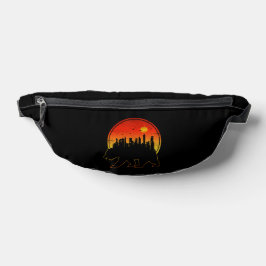 Beer Stad Zonsondergang Heuptasje