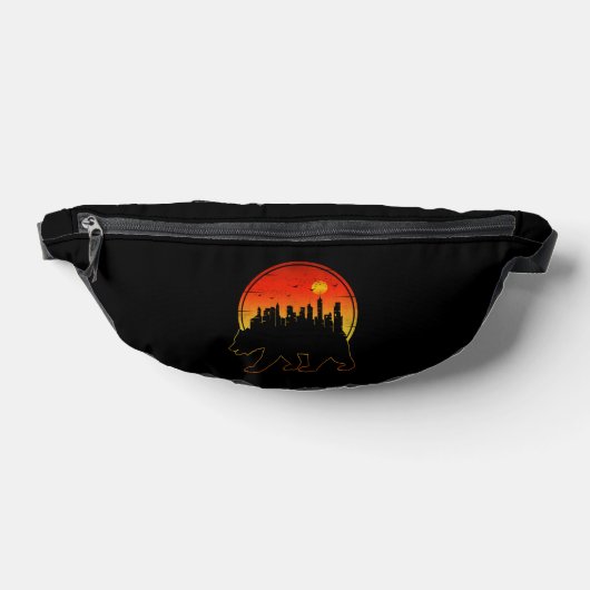 Beer Stad Zonsondergang Heuptasje (Liggend)