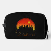 Beer Stad Zonsondergang Toilettasje (Voorkant)