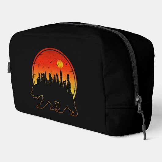 Beer Stad Zonsondergang Toilettasje (Rechterhoek)
