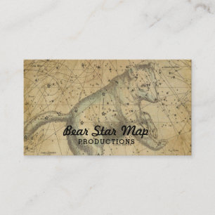 Beer Star Map Constellation Ursa Major Tan Visitekaartje