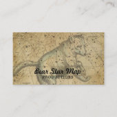 Beer Star Map Constellation Ursa Major Tan Visitekaartje (Voorkant)