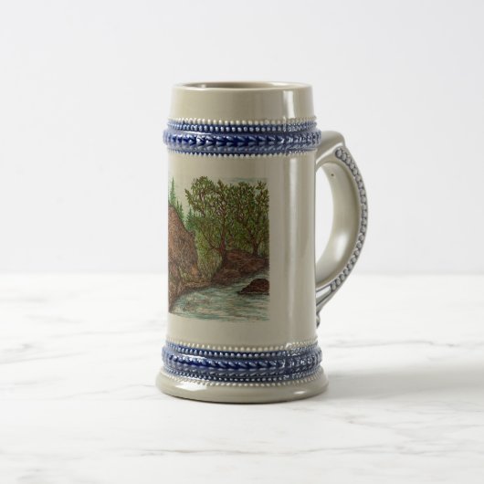 "beer stein" bierpul (Voorkant rechts)