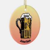 Beer Stein Design Ceramic Ornament (Rechts)