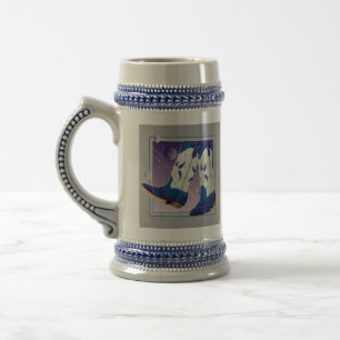 Beer Stein - Elektrische Slide Cowboy Boots Bierpul