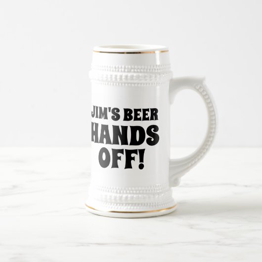 Beer stein Hands Off! Bierpul (Rechts)