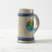 Beer Stein met groeiende jongen in de dorpen Bierpul (Voorkant rechts)