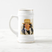 Beer Stein met het Man in het Pet Bierpul (Links)