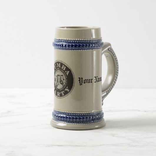  Beer Stein met Logo van de Gumba-partij Bierpul (Voorkant rechts)