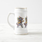 Beer Stein: Musical Cats van Louis Wain Bierpul (Links)