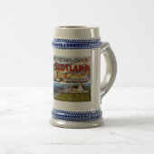 Beer Stein  Scotland Travel Poster 22oz Bierpul (Voorkant rechts)