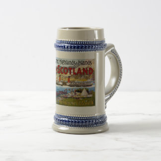 Beer Stein  Scotland Travel Poster 22oz Bierpul