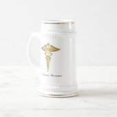 Beer Stein voor een dokter Bierpul (Voorkant links)