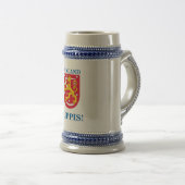 Beer Stein w/Finse Crest Bierpul (Voorkant rechts)