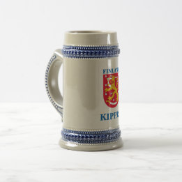Beer Stein w/Finse Crest Bierpul