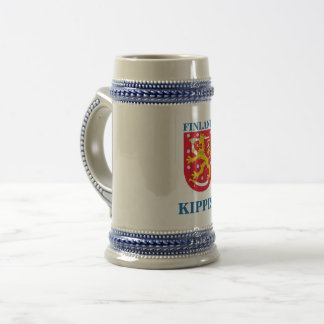 Beer Stein w/Finse Crest Bierpul