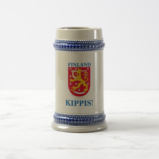 Beer Stein w/Finse Crest Bierpul (Center)