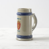 Beer Stein w/ Noorse Crest en SKÅL! Bierpul (Voorkant rechts)