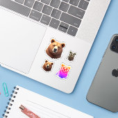 Beer stickersheet sticker (Laptop met iPhone)