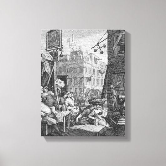 Beer Street, 1751 Canvas Afdruk (Voorkant)