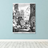 Beer Street, 1751 Canvas Afdruk (Insitu (Houten vloer))