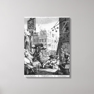 Beer Street, 1751 Canvas Afdruk