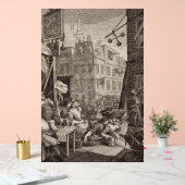 Beer Street van William Hogarth Acryl Bord (Huwelijk)
