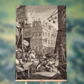 Beer Street van William Hogarth Acryl Bord (Neutraal)