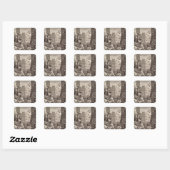 Beer Street van William Hogarth Vierkante Sticker (Vel)