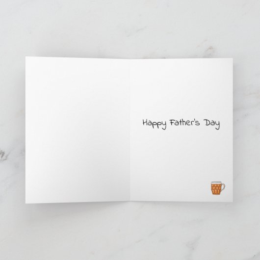 Beer Tankard Vaderdag Kaart (Binnen)