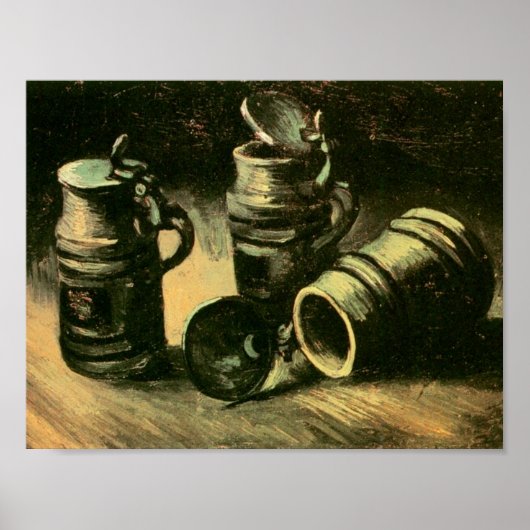Beer Tankards Van Gogh Fine Art Poster (Voorkant)