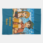 Beer tasting during Oktoberfest in Munich, Germany Theedoek (Horizontaal)