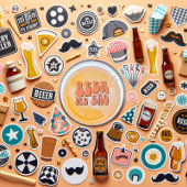 Beer Tasting Party Ronde Sticker