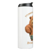 Beer te koppig om te stoppen te raar om in schatti thermosbeker (Gedraaid links)