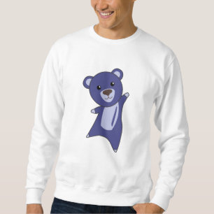 Beer Teddy Bear Little Beer Blue Funny Trui