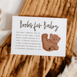 Beer Thema Baby shower Boek Aanvraag Informatiekaartje