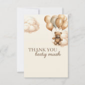 Beer thema Baby shower dank u kaart (Voorkant)