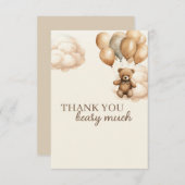 Beer thema Baby shower dank u kaart (Voorkant / Achterkant)