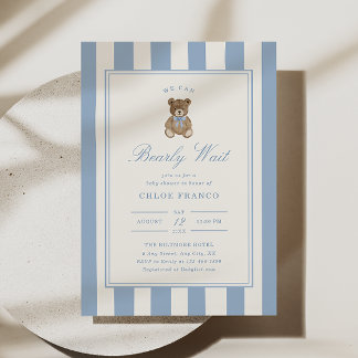 Beer Thema Baby Shower Uitnodiging Beerly Wacht