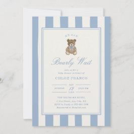 Beer Thema Baby Shower Uitnodiging Beerly Wacht