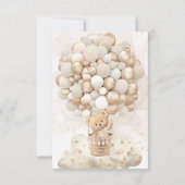 Beer Thema Barly Wait Gold Baby shower Bedankkaart (Achterkant)