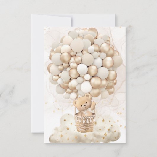 Beer Thema Barly Wait Gold Baby shower Bedankkaart (Achterkant)