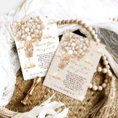 Beer Thema Barly Wait Gold Baby shower Bedankkaart