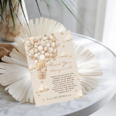 Beer Thema Barly Wait Gold Baby shower Bedankkaart