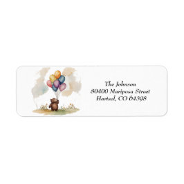 Beer thema genderneutraal Baby shower Etiket