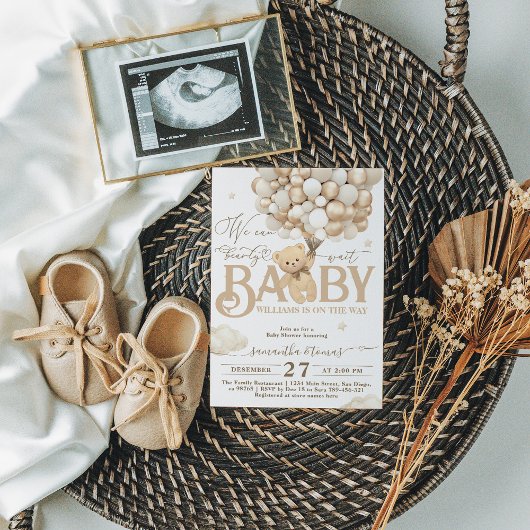 Beer thema genderneutraal Baby shower Kaart