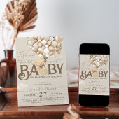 Beer thema genderneutraal Baby shower Kaart