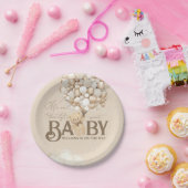 Beer thema genderneutraal Baby shower Papieren Bordje (Feest)
