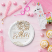Beer thema genderneutraal Baby shower Papieren Bordje (Feest)